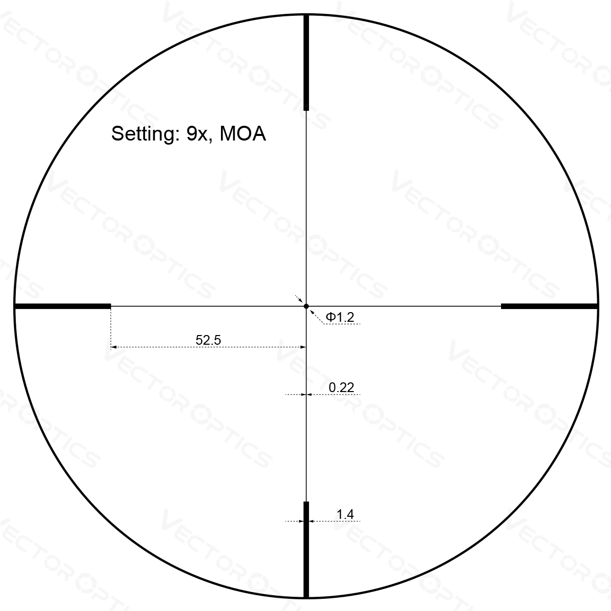 Vector Optics Forester JR. 3-9x40 puskatávcső