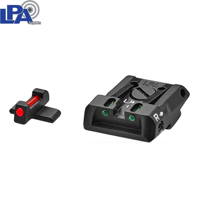 Sig Sauer P220, P225, P226, P227, P229, P320 adjustable sight set with fiber optics LPA
