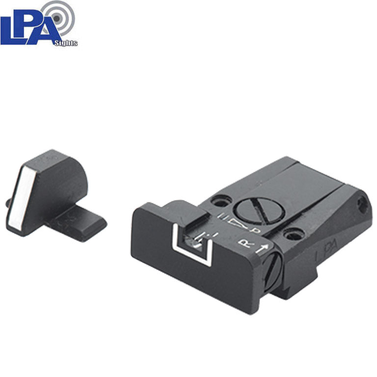 Springfield XD-XDM-XDS, HS Produkt HS-9, SF19 & S-Line állítható irányzékok fehér vonalakkal LPA