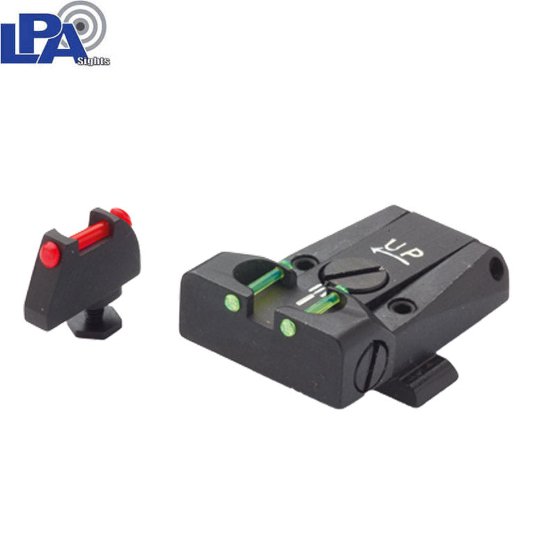 Glock 17, Glock 19, Glock 26 állítható irányzékok szett száloptikával LPA