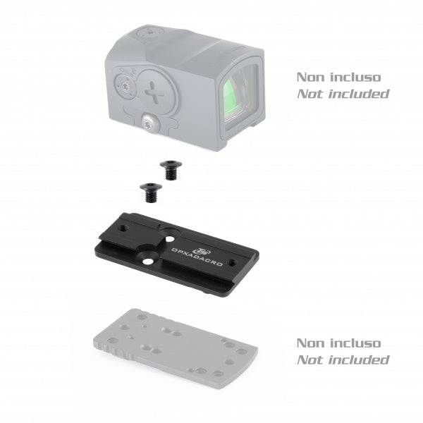 Footprint adapter | from Toni System mounts "type A" to Aimpoint Acro Holosun