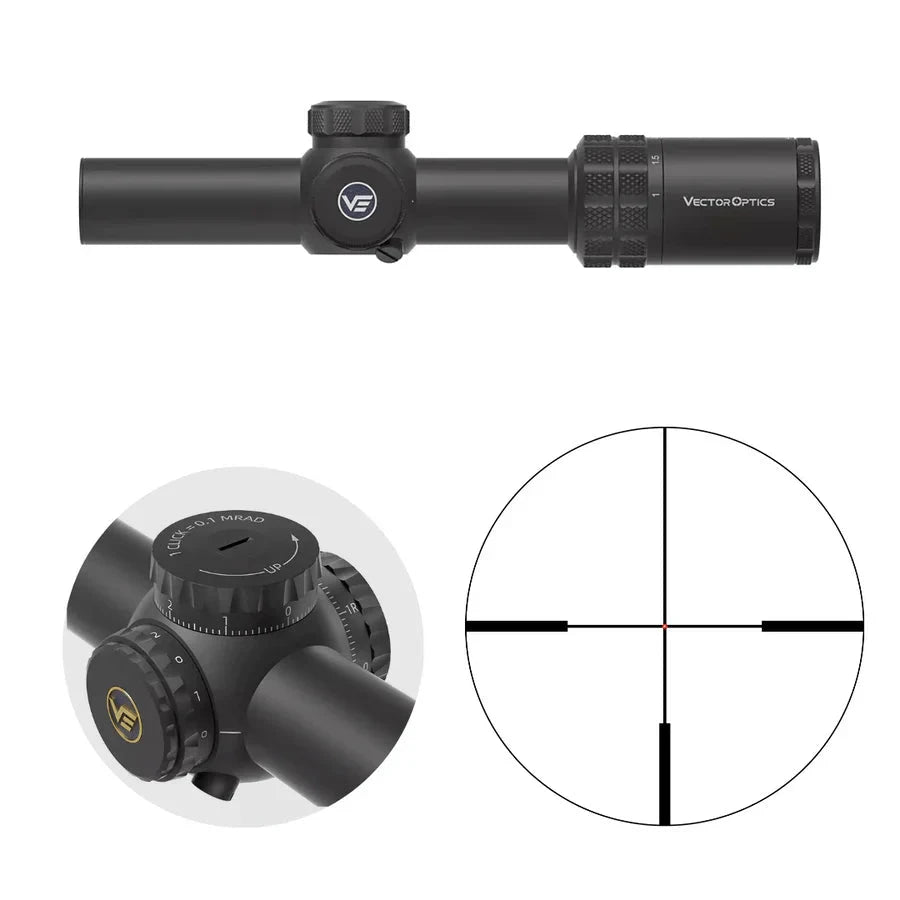 Vector Optics Grizzly 1-6x24i HD Fiber céltávcső Vector Optics
