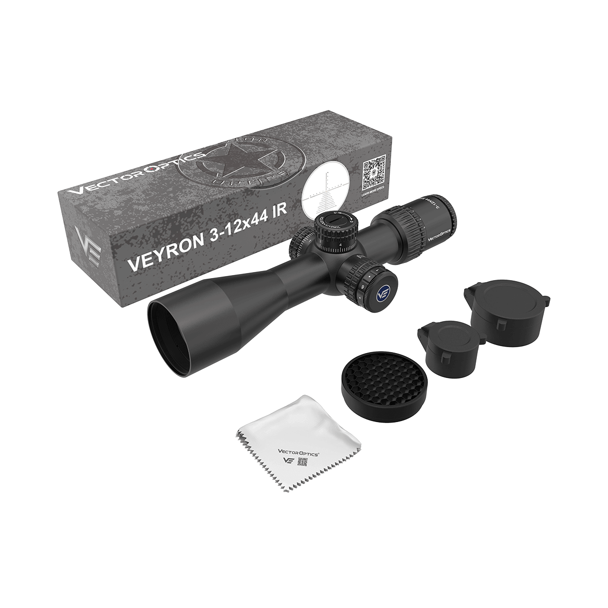 Vector Optics Veyron 3-12x44IR SFP kompakt céltávcső