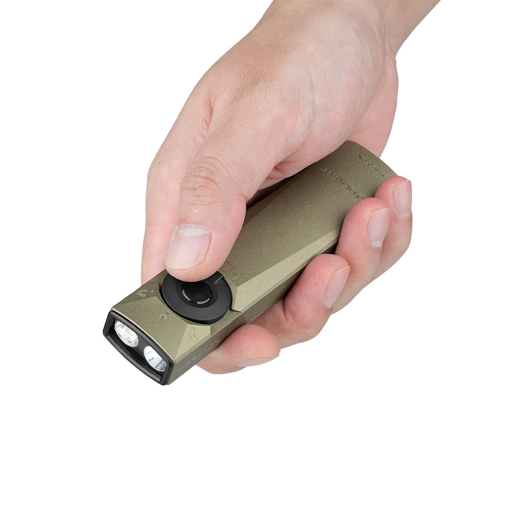 Olight Arkfeld Ultra | lapos 3 az 1-ben EDC lámpa | 1.400 lm - Olive Green