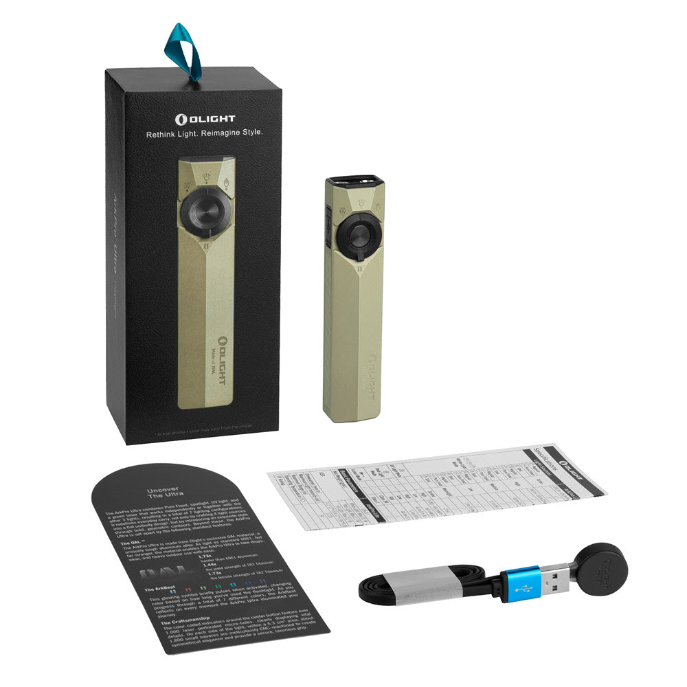 Olight ArkPro Ultra | lapos 4 az 1-ben EDC lámpa | 1.700 lm - Olive Green