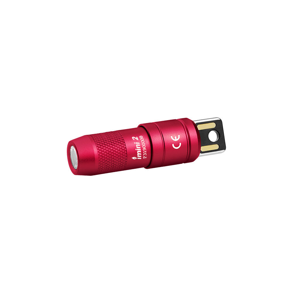 Olight imini 2 | mini rechargeable keychain flashlight | 50 lm - Passionate Red