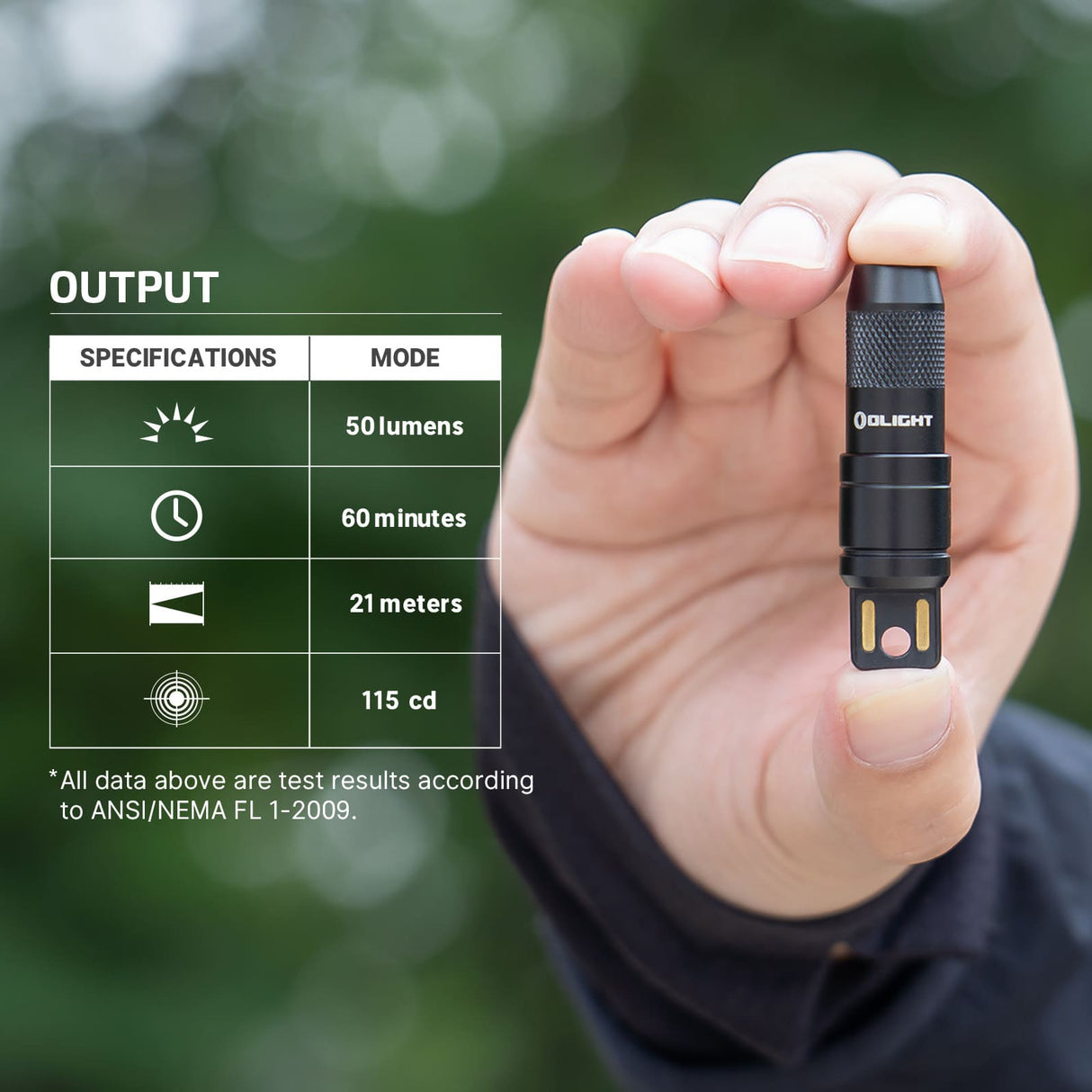 Olight imini 2 | mini rechargeable keychain flashlight | 50 lm