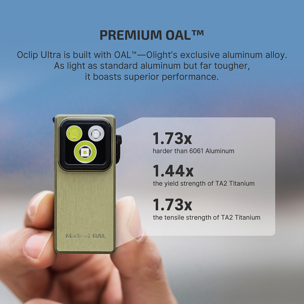 Olight Oclip Ultra | 3 az 1-ben csíptethető EDC lámpa | 530 lm - Olive Green