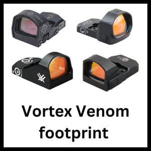 Red dots Vortex Venom lábnyommal