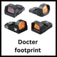 Vöröspontos irányzékok Docter footprinttel