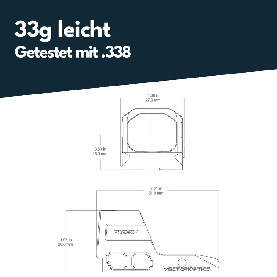 Vector Optics Frenzy 1x16x21 Glock MOS-hoz 