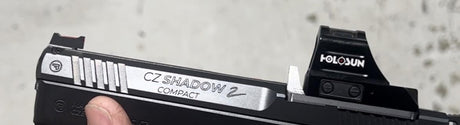 CZ Shadow 2 adapterlemez integrált előretolt hátsó irányzékkal | Trijicon RMR footprint