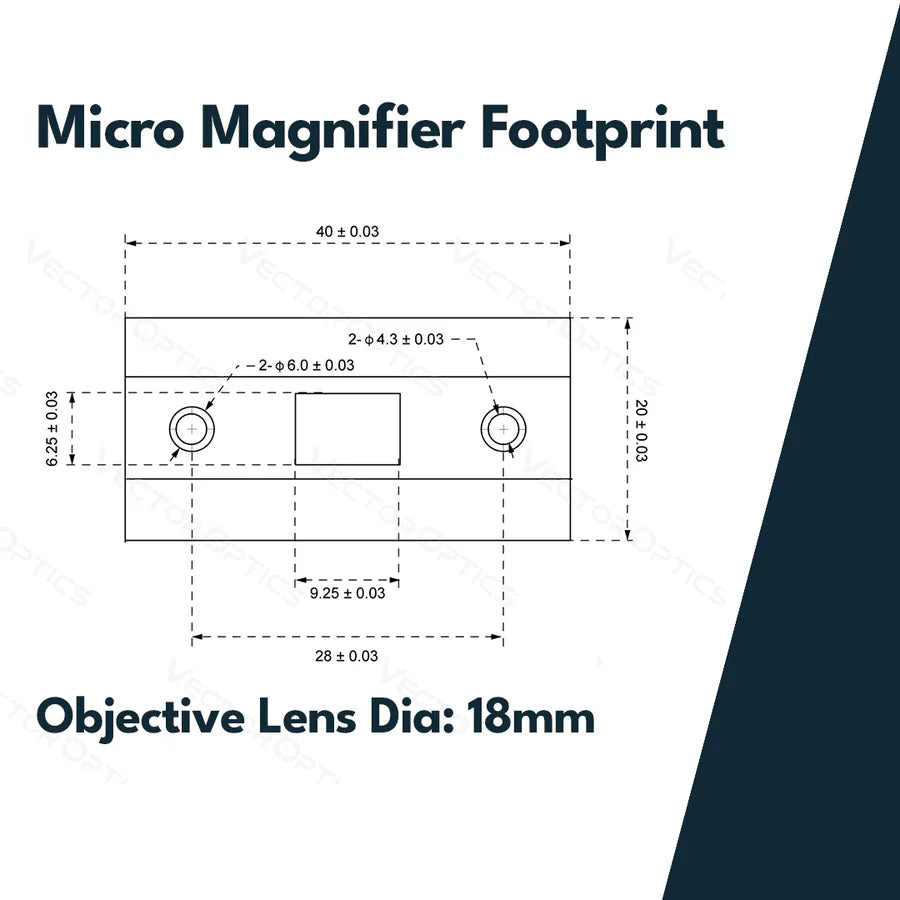 Vector Optics Paragon 3x18 nagyító Micro 