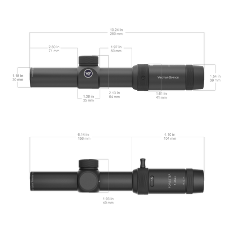 Vector Optics Forester 1-4x24SFP céltávcső