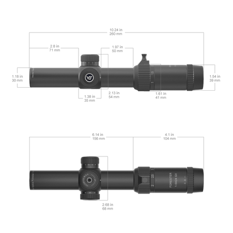 Vector Optics Forester 1-5x24SFP GenII céltávcső