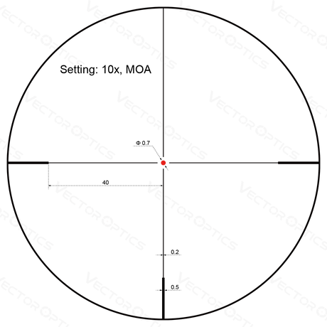 Vector Optics Forester 2-10x40SFP céltávcső