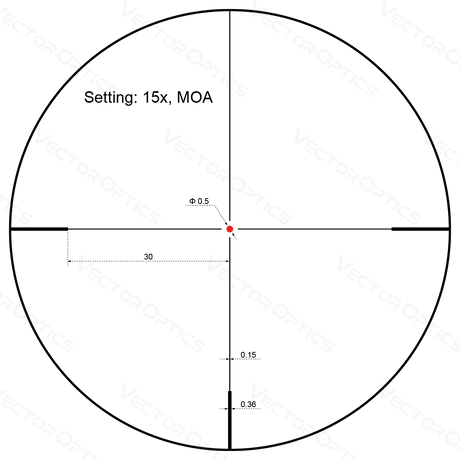 Vector Optics Forester 3-15x50SFP céltávcső