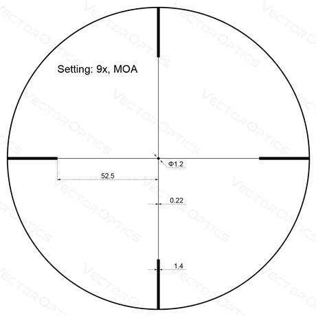 Vector Optics Forester JR. 3-9x40 puskatávcső