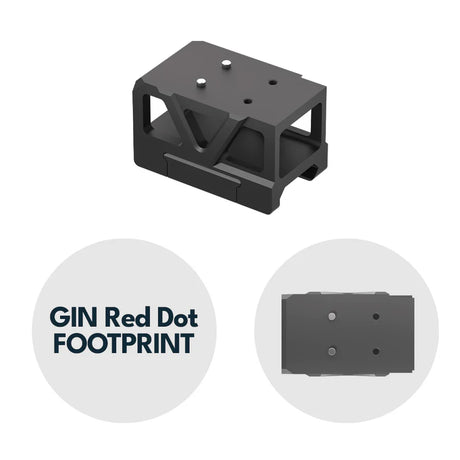 Picatinny vöröspontos szerelék emelővel [32 mm] | C-More RTS footprint