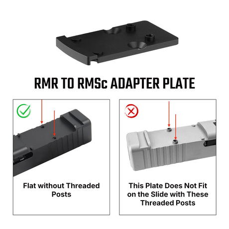 Footprint adapter | Trijicon RMR-ről Shield RMSc & K-series footprintra