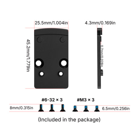 Footprint adapter | Trijicon RMR-ről Shield RMSc & K-series footprintra