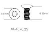 Csavarkészlet 3db | 4-40x0.250’’ [T10]