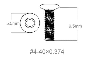 Csavarkészlet 3db | 4-40x0.374’’ [T10]