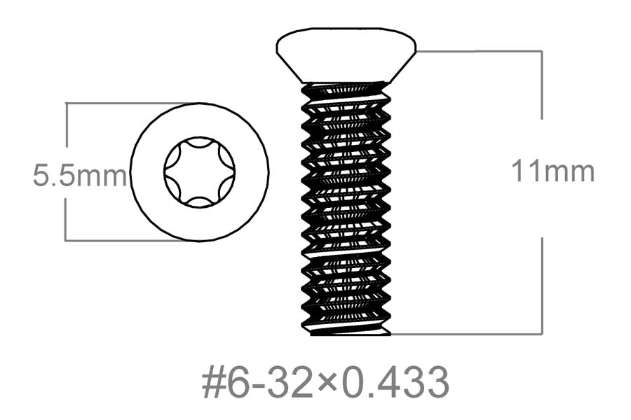 Csavar készlet 3db | 6-32x0.433" [T10] 