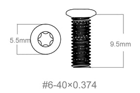 Csavarkészlet 3db | 6-40x0.374’’ [T10]
