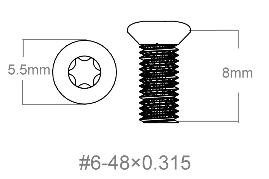 Csavarkészlet 3db | 6-48x0.315" [T10] 