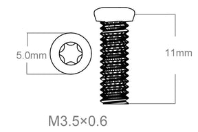 Csavarkészlet 3db | M3.5x0.6 [T10]