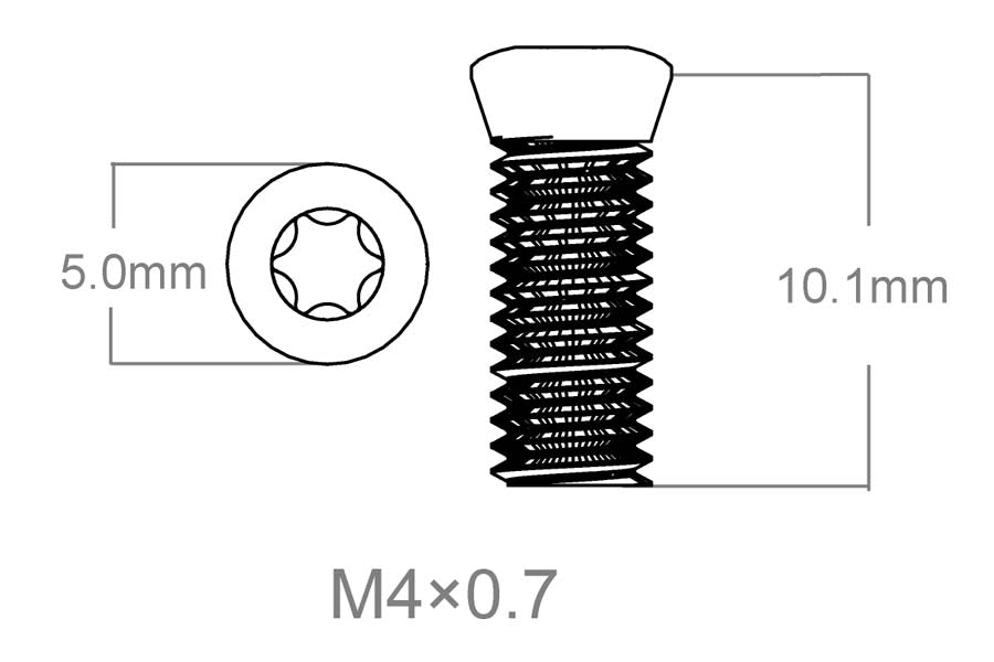 Csavarkészlet 3db | M4x0.7 [T10] 