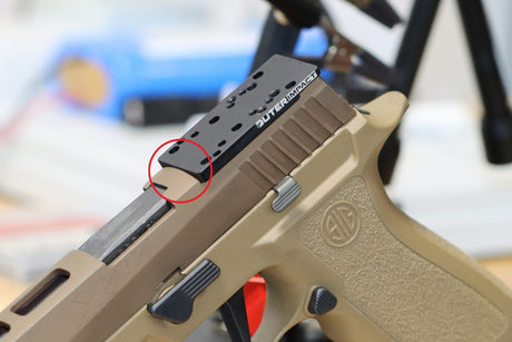 Sig P320-XFIVE [2014 - 2018] adapterlemez | type C [RMR RTS & Docter footprint]