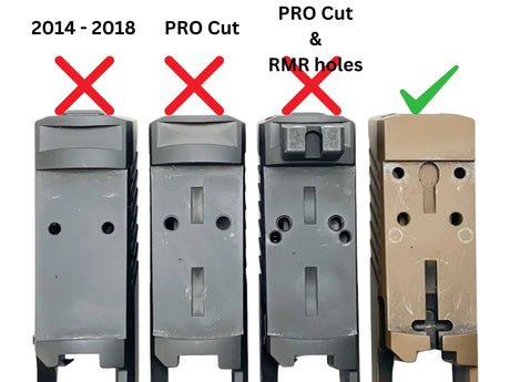 Sig P320 [models with removable rear sight] adapterlemez | type C [RMR RTS & Docter footprint]