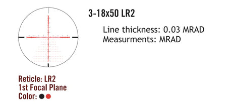 Sightmark Presidio 3-18x50 LR2 FFP céltávcső