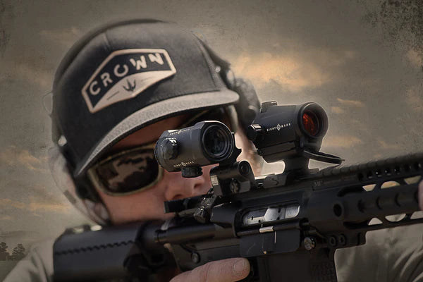 Sightmark XTM-3 3xMagnifier with LQD flip to side mount