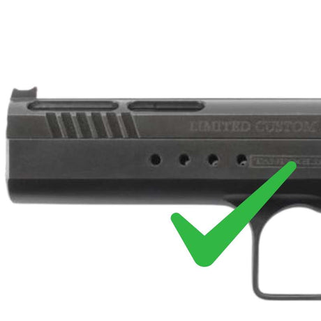 Vöröspontos oldalsó szerelék előfúrt furatokkal rendelkező Tanfoglio modellekhez | Trijicon RMR footprint