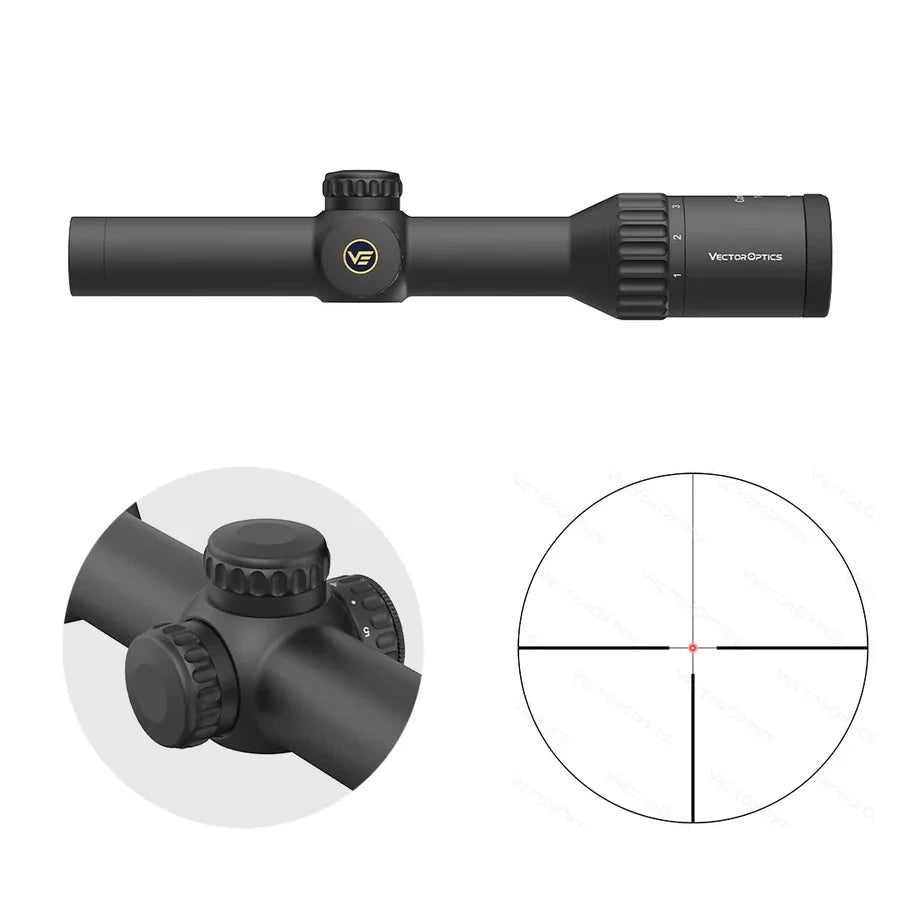 Vector Optics Continental x6 1-6x24 Fiber céltávcső Vector Optics