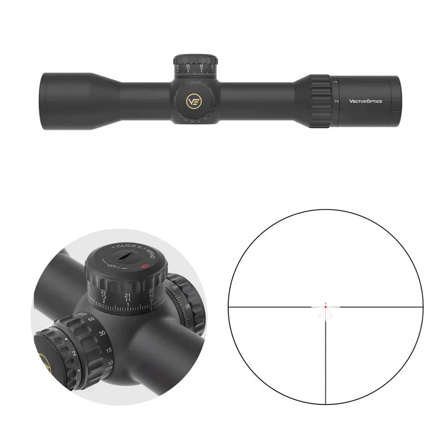 Vector Optics Continental x6 2-12x44 CTR MPVO céltávcső Vector Optics