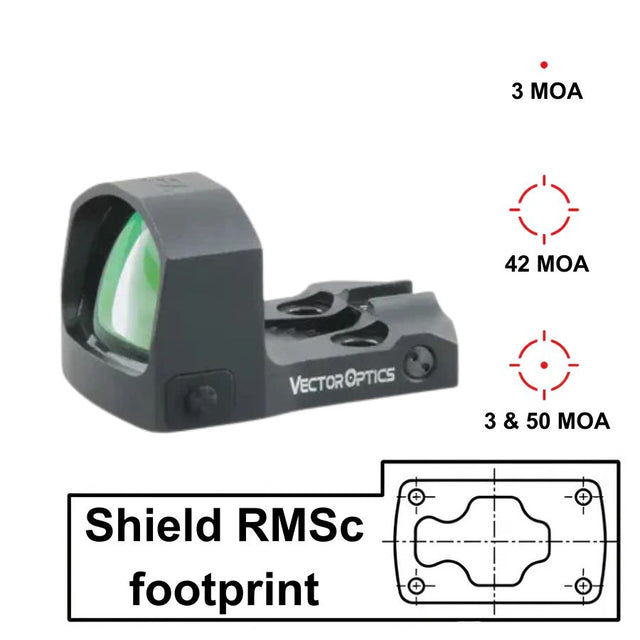 Vector Optics Frenzy-S 1x17x24 MOS Multi Reticle vöröspontos irányzék