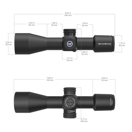 Vector Optics Veyron 10x44 SFP kompakt puskacsőtávcső