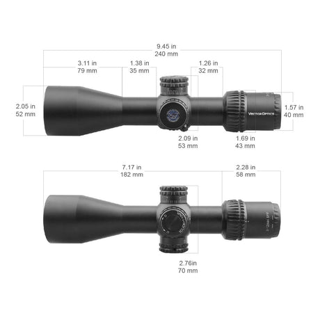 Vector Optics Veyron 3-12x44 SFP kompakt puskatávcső