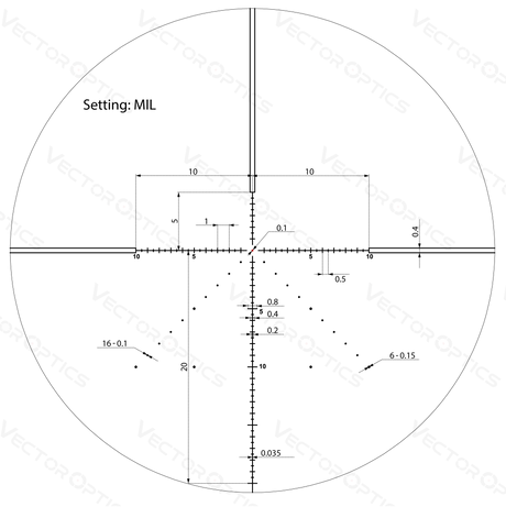Vector Optics Veyron 4-16x44 IR First Focal Plane Illuminated céltávcső