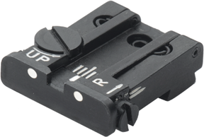 Állítható hátsó irányzék Glock [G17 G19 G26 & other] | fehér pontok