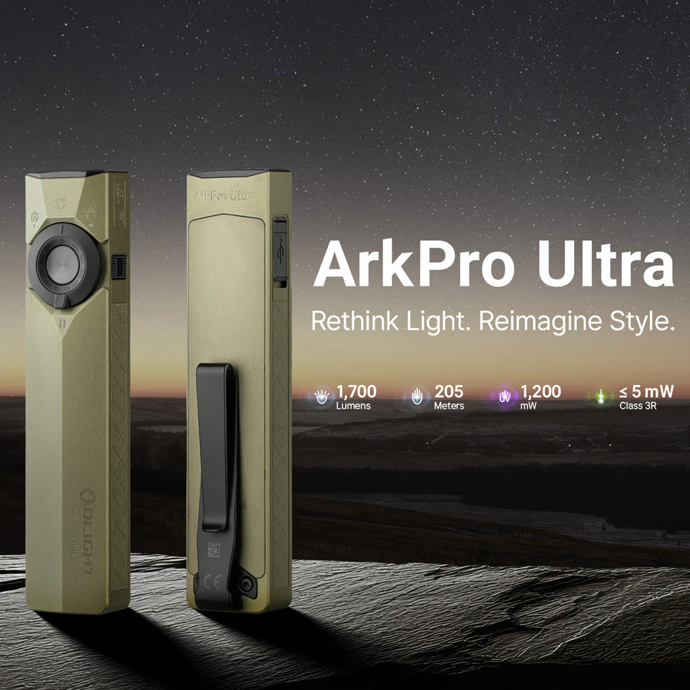 Olight ArkPro Ultra | lapos 4 az 1-ben EDC lámpa | 1.700 lm - Olive Green