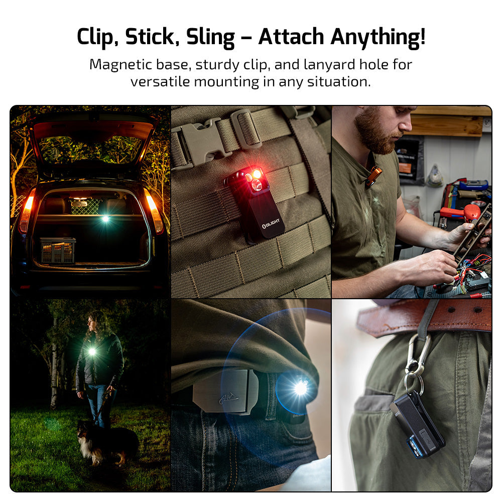 Olight Oclip Pro | többfunkciós csíptetős lámpa | 500 lm