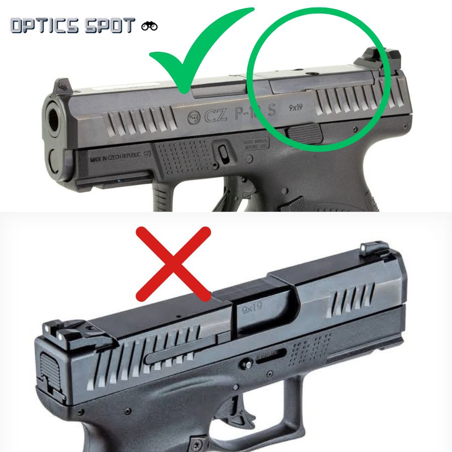 CZ P-10 adapterlemez | Trijicon RMR footprint 